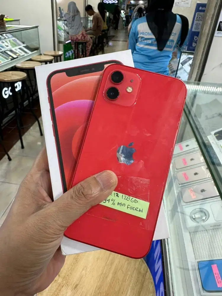 IPHONE 12 128 RED MINUS FACE ID BH 95%