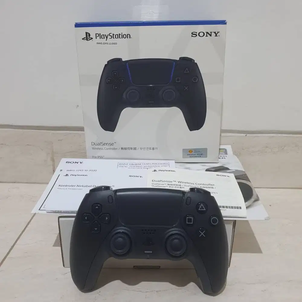 Sony PlayStation DualSense Black (Hitam, Ori, Ex Garansi Resmi Indo)