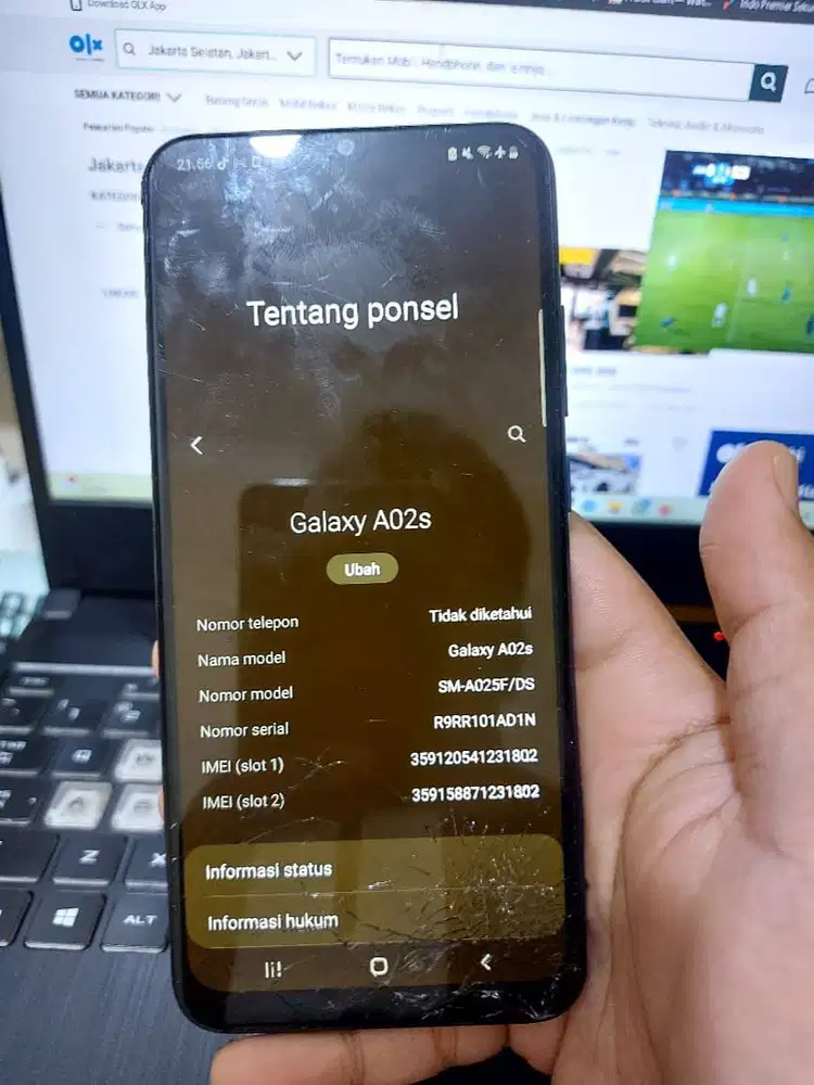 Samsung Galaxy A20s – Normal, Layar Retak, HP Only