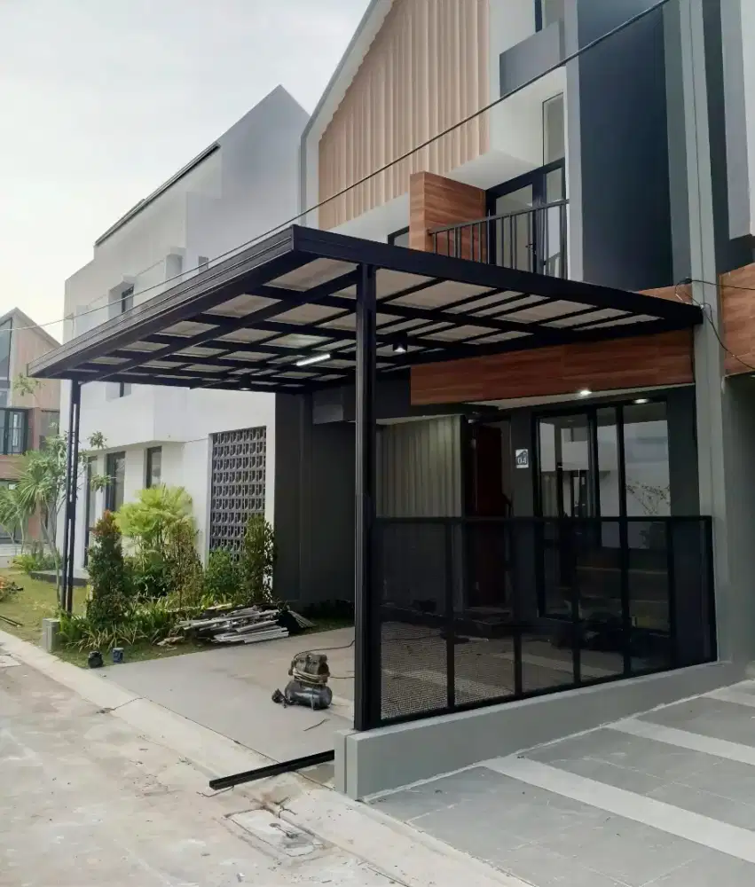 Pasang kanopi baja ringan SNI