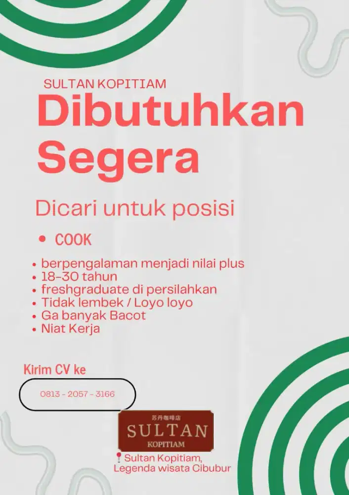 Tukang Masak/Koki
