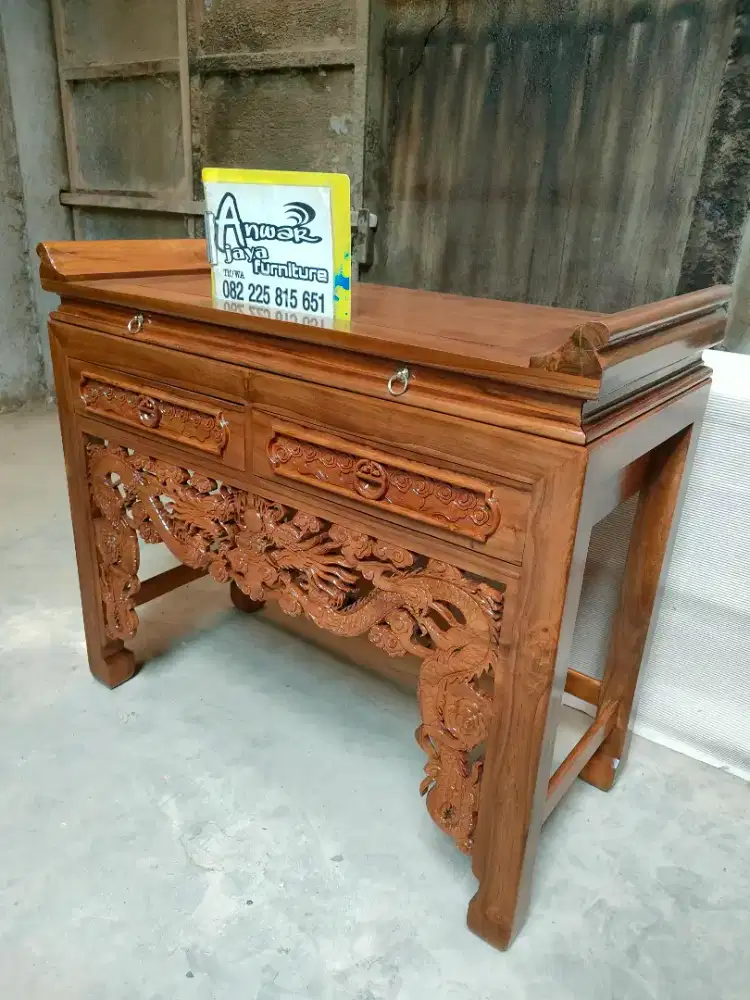 Meja altar sembahyang China full kayu jati