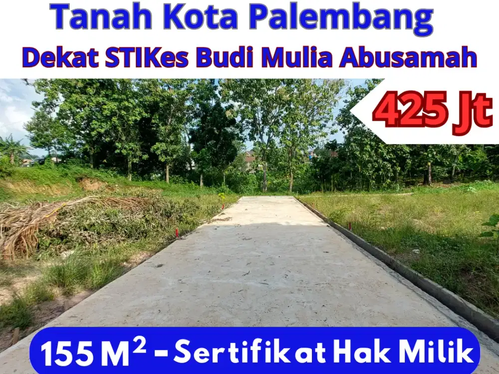 Tanah Siap AJB di Abusamah Belakang STIKES Budi Mulia Area KM 5