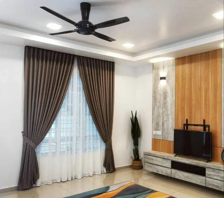 Beli Gorden Blackout Pasang Skat Klinik Hordeng Pintu Gordyn Vitrase