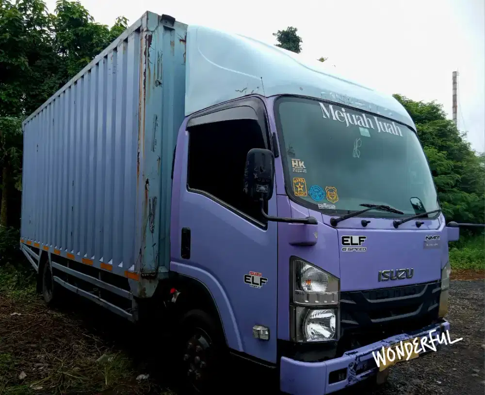 Isuzu Elf GIGa NMR 81Long 150psLong Box Besi 5.6m Bio Solar Turbo