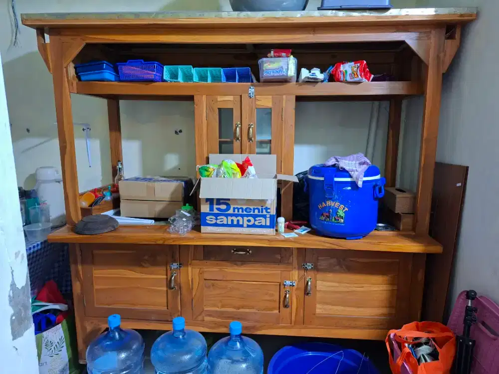 Gerobak Bakso & Mie Ayam ( lengkap dengan roda trolley )
