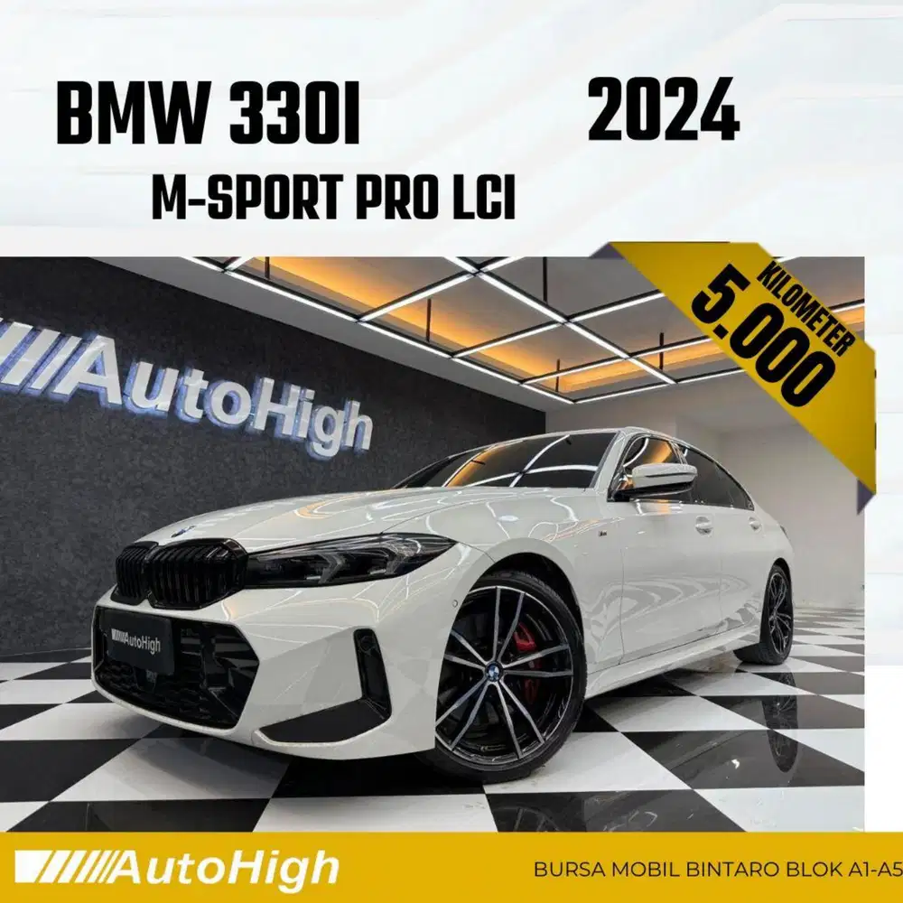 DP10% [Km5.000] 330i M-Sport Pro LCi 2024 White Reg 2025 #AUTOHIGH