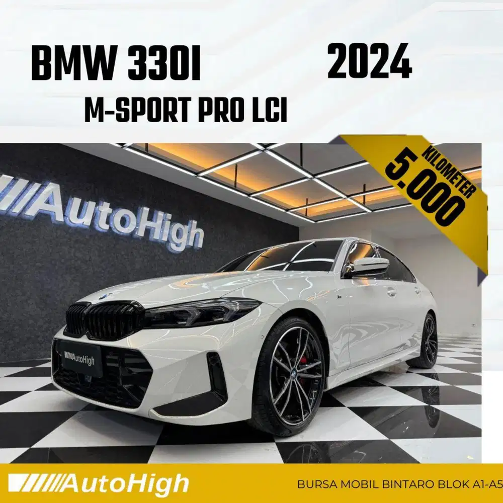 DP10% [Km5.000] 330i M-Sport Pro LCi 2024 White Reg 2023 #AUTOHIGH