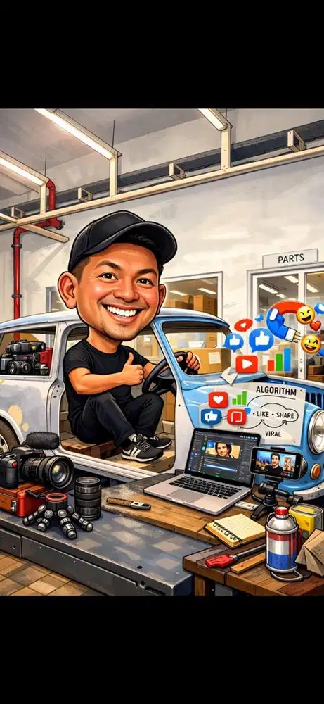 Konten kreator design and videography