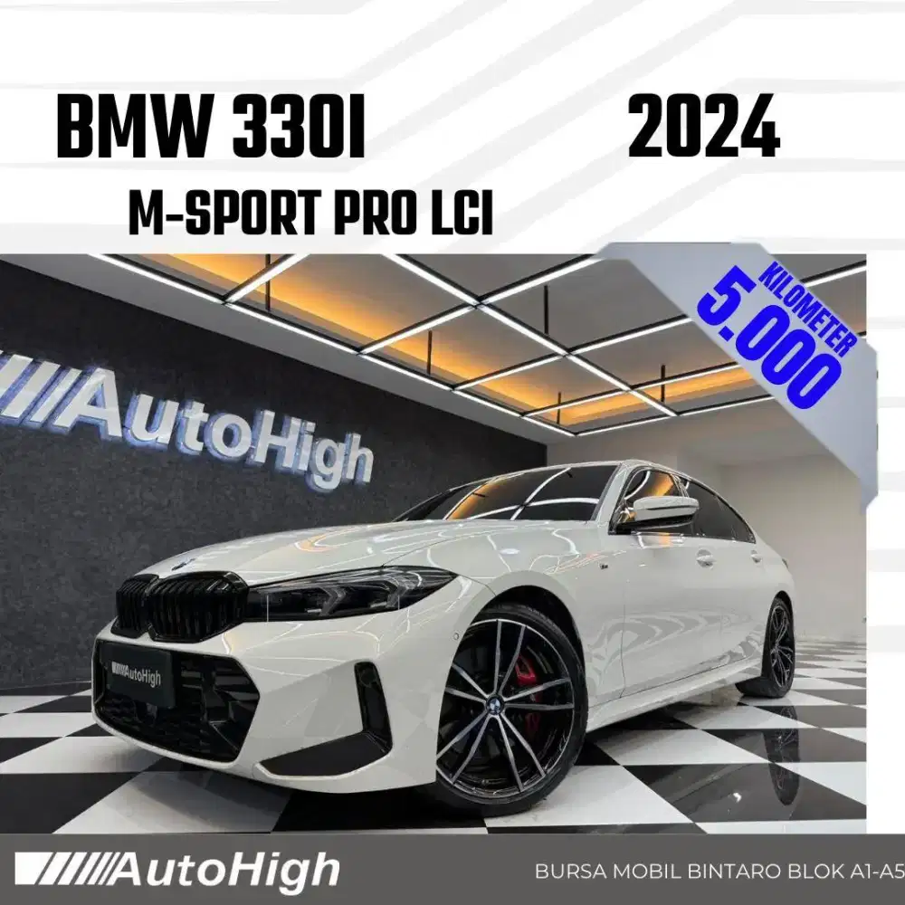 DP10% [Km5.000] 330i M-Sport Pro LCi 2024 White Reg 2023 #AUTOHIGH