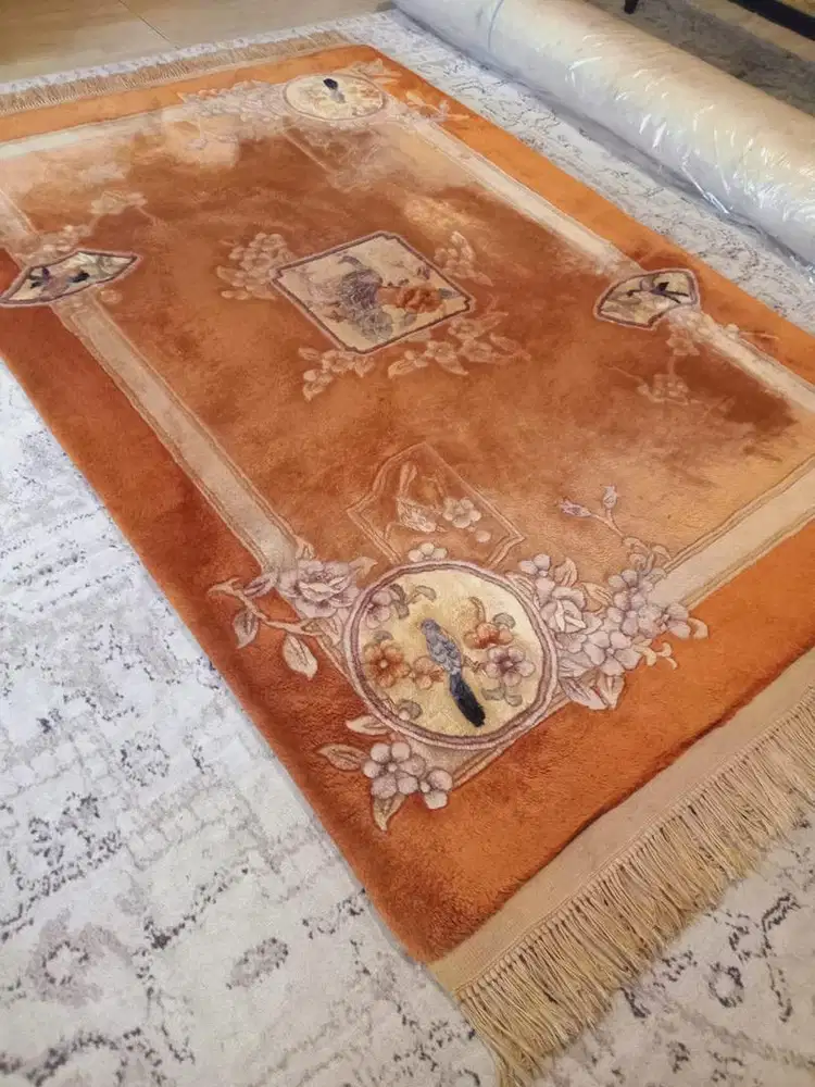 Karpet handmade antik tiongkok 200x130