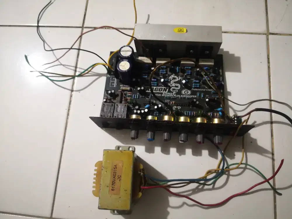 KIT DRAGON POWER AMPLIFIER MIC ECHO SUBWOOFER , Bonus Trafo CT