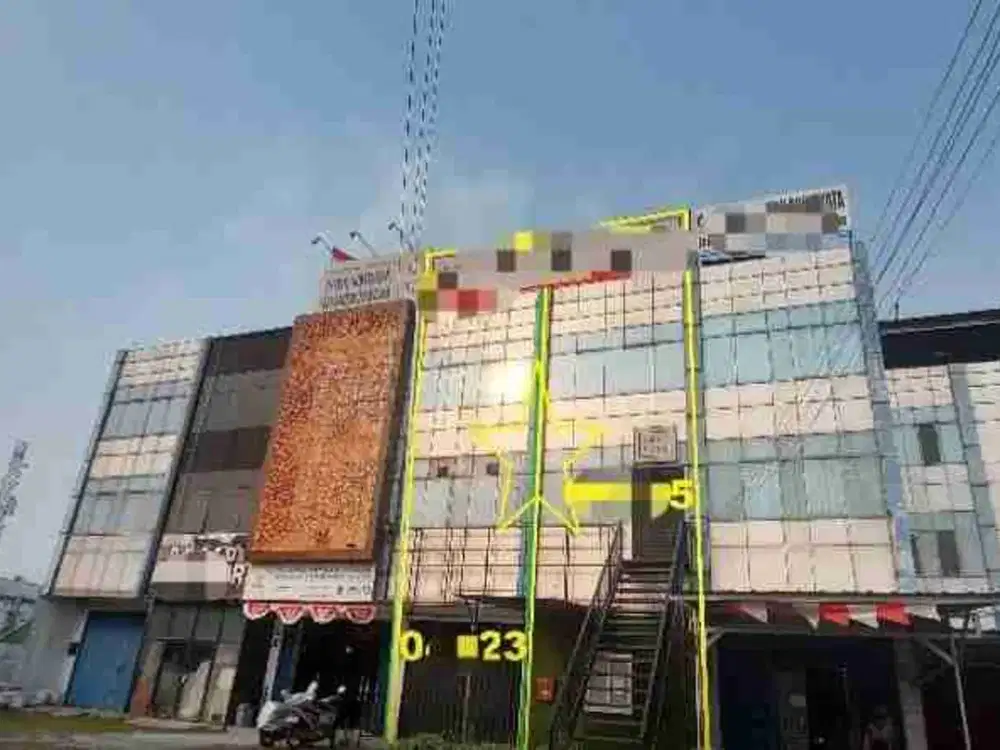 Dijual 2 ruko 3 lantai di limo depok harga murah dari pasaran! cocok utk usaha/kantor/bisnis lokasi nyaman & strategis. (Via Lelang)