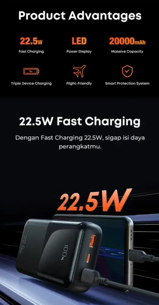 PowerBank OLIKE P401F 20.000mah fast