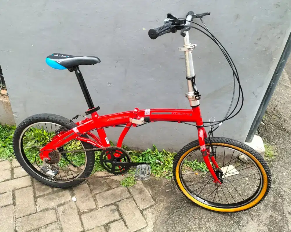 Sepeda lipat Genio ukuran 20 7 sepeda kondisi normal anak/ dewasa
