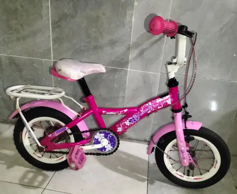 Sepedah anak ukuran 12 untuk usia 4 5 tahun kondisi normal