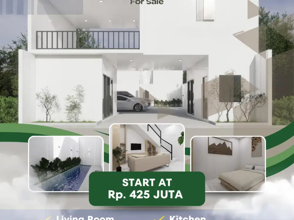 Investasi Aman: Villa Private Pool Bisa Dihuni dekat Rumah Sakit JIH