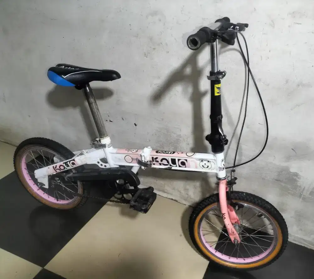 Sepeda lipat ukuran 16 untuk usia 5 6 7 8 9 tahun kondisi normal