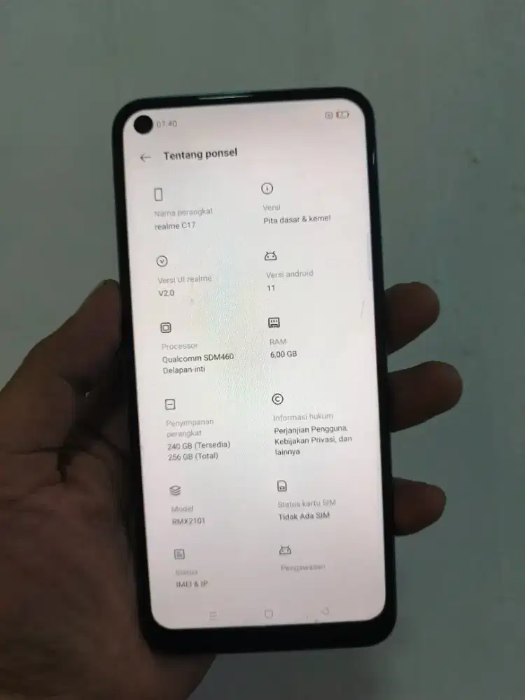Realme c17 6/256 hpcasan