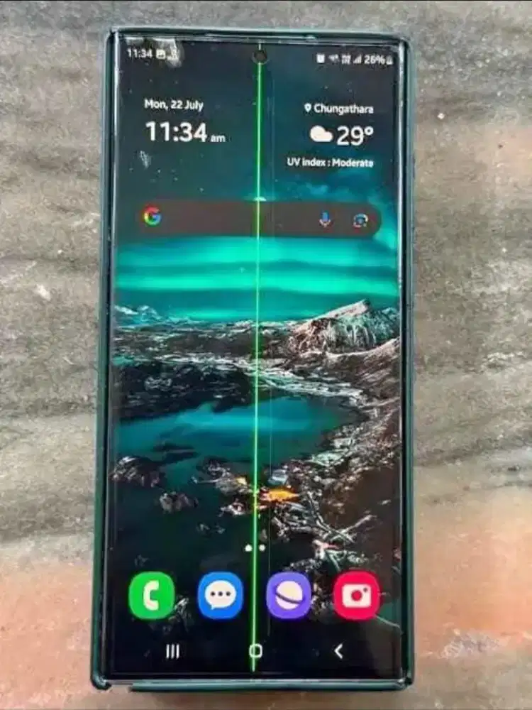 LCD Copotan Samsung S23 Ultra Garis 1