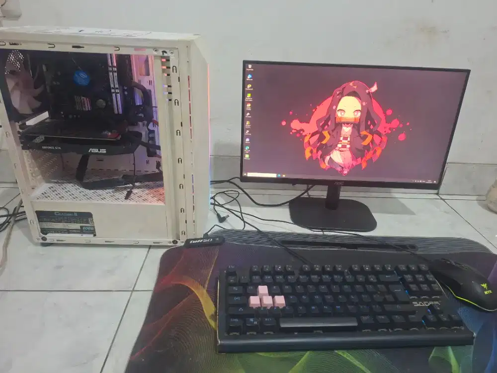 MURAH Pc Gaming pc fullset Pc Rakitan Core i3 gen 9 Gtx 1050 TI 4gb