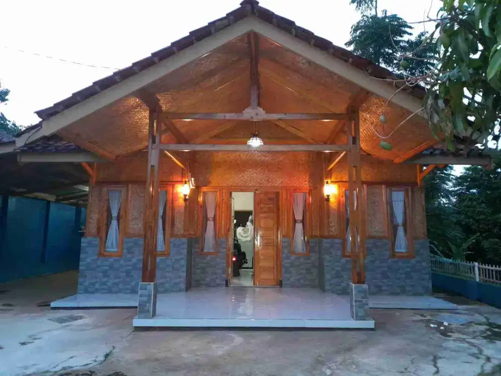 Rumah kolam semi permanen Luas 30 tumbak