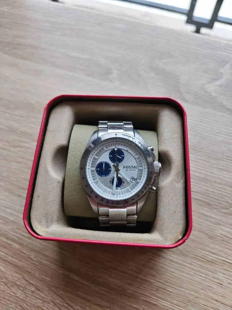 Dijual Fossil Autocross Multifunction Stainlesss Watch Ori !