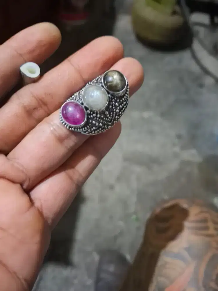Dijual cincin tridatu ring perak