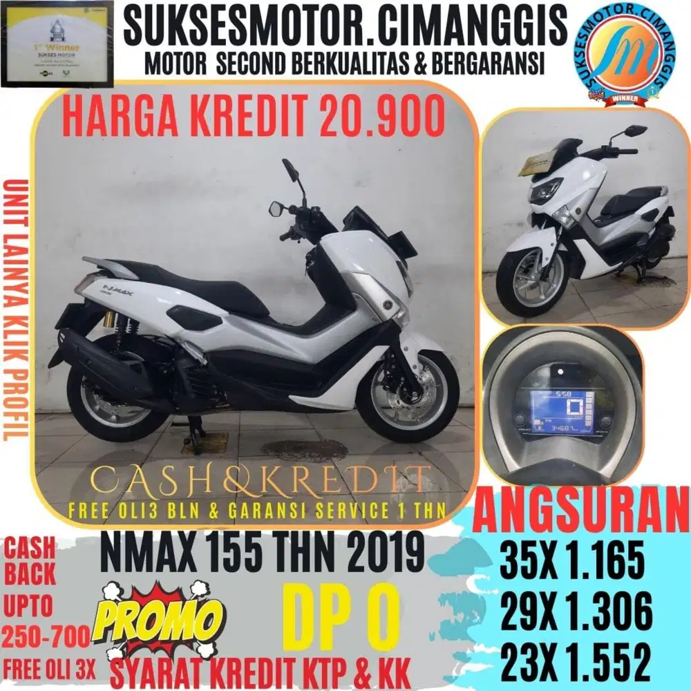 DP 0 NMAX PROMOTERMURAH CASHBACK UPTO700RBU FREEOLI3X BERGARANSI