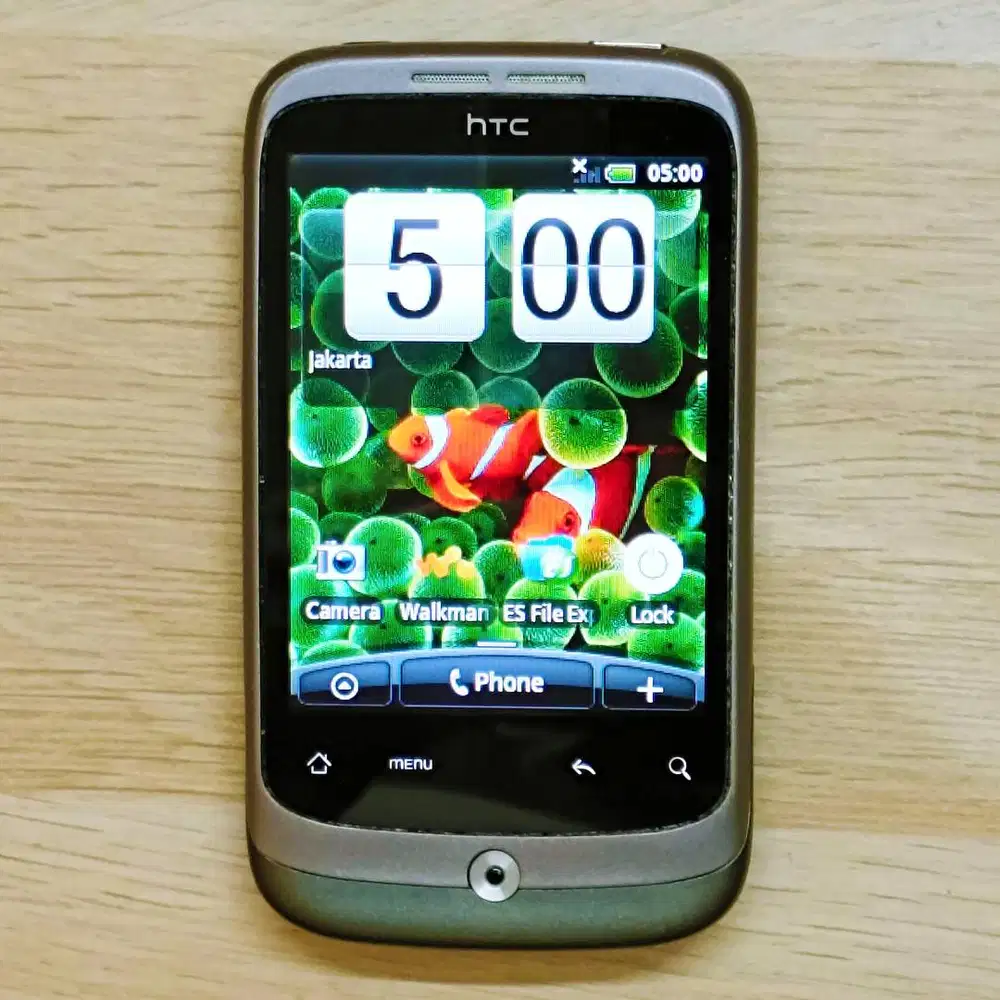 Preloved HTC Wildfire Walkman Optical Trackpad Dark Grey Snapdragon S1