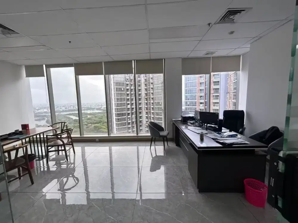 Disewa Office PIK Goldcoast Uk 200 SAMPAI 500m² Sudah termasuk IPL