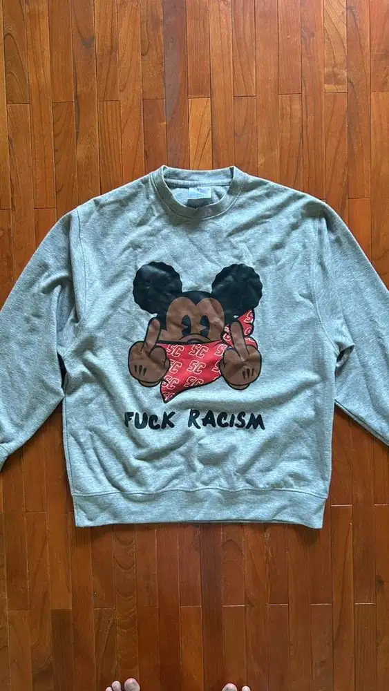 Sweater/crewneck Fck R*sis Grey