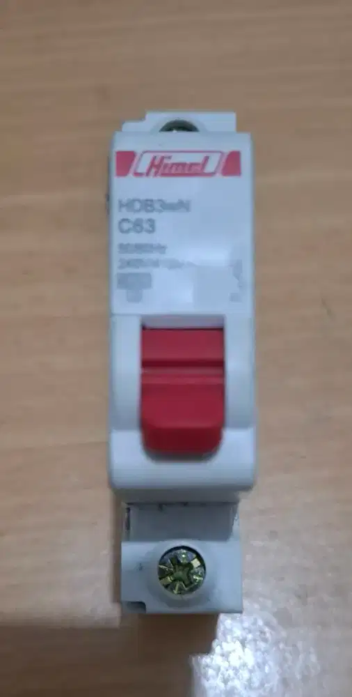 MCB 1P 63A 6kA 240V~ 50/60zHz