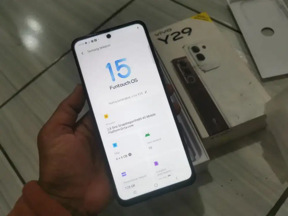 Vivo Y29
Ram 6+6/128