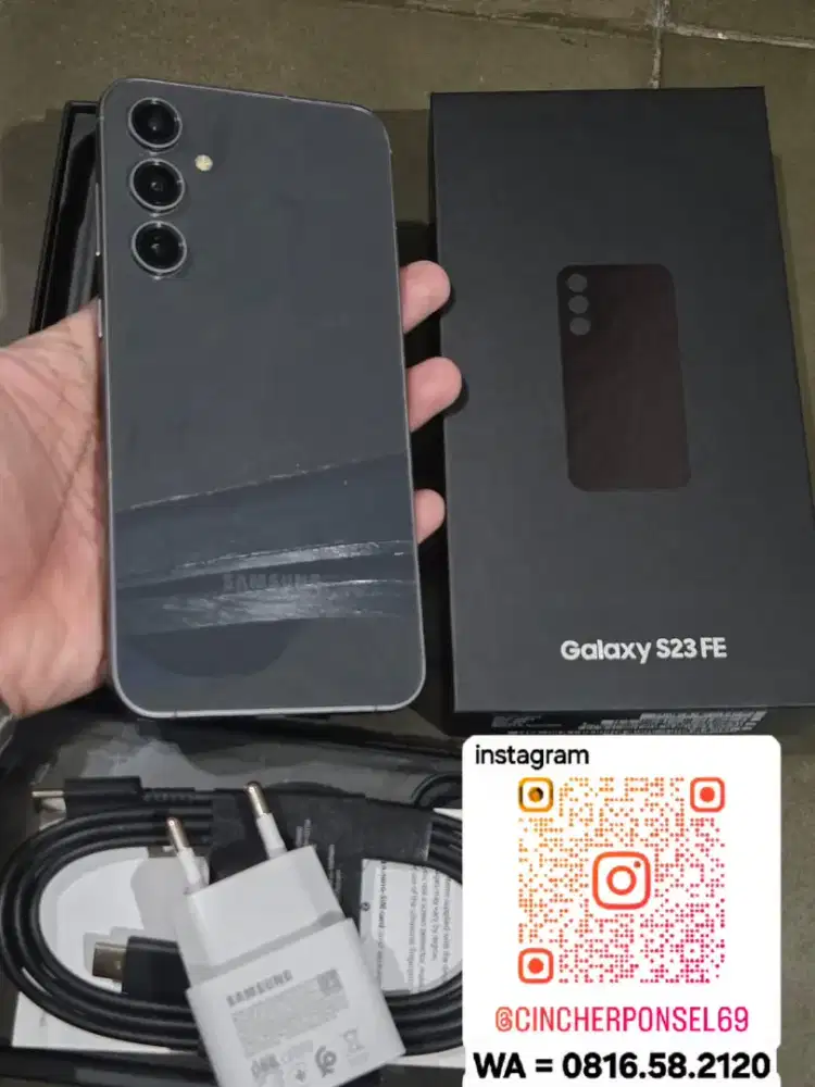 Jual hp siap pakai samsung S23 fe 8/256 istimewa LIKENEW