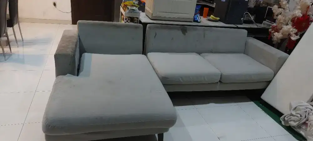Sofa L bahan kain