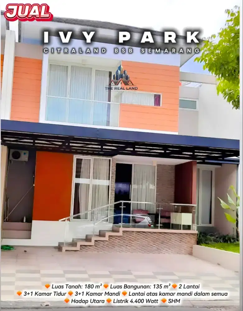 RUMAH DIJUAL KAWASAN CITRALAND BSB SEMARANG DI IVY PARK BSB SEMARANG