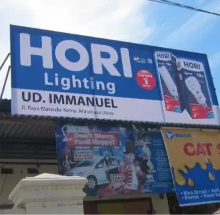 Reklame Advertising Neon Box Papan Nama Huruf Timbul Sticker Branding