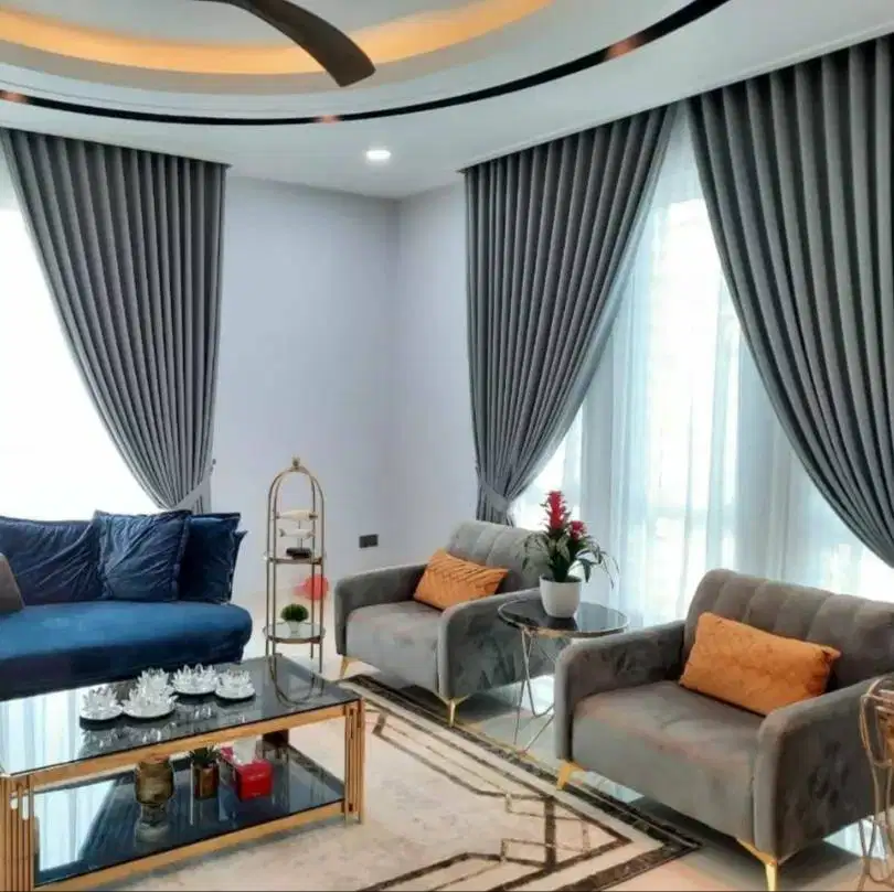 Cod Tirai Gorden Jendela Gordyn Mewah Hordeng Model Terbaru Murah