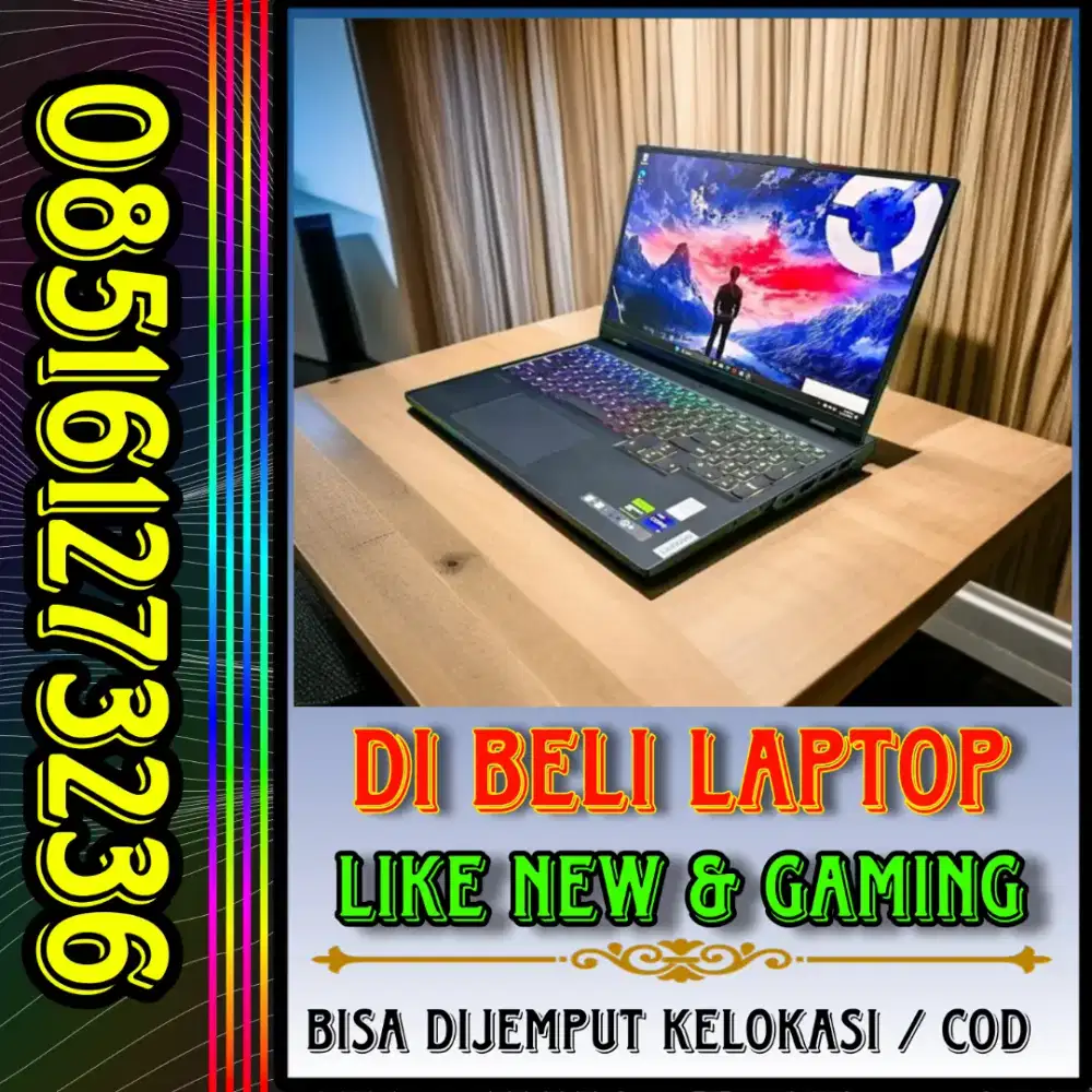 B3li laptop bekasmu like new dan gaming kami bayar cash