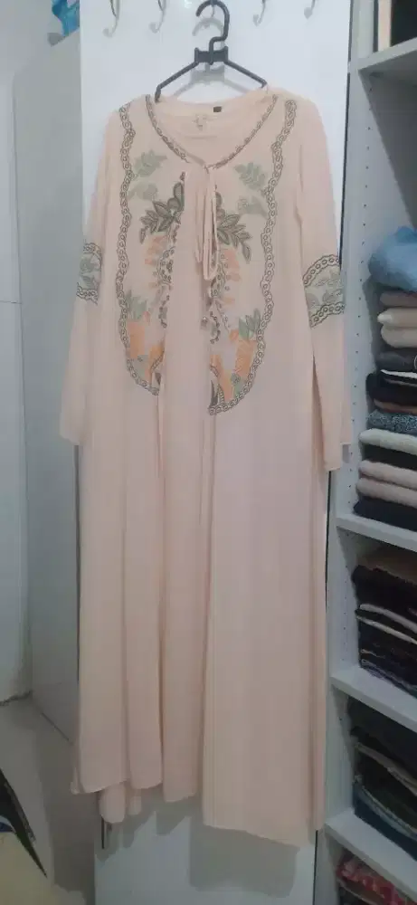 Gamis Pink Kaftan