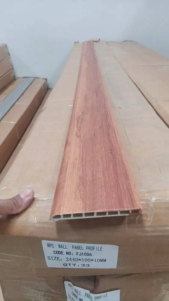 Skirting List Lantai Kayu 240x10 cm Plint PVC Aksesoris List Lantai