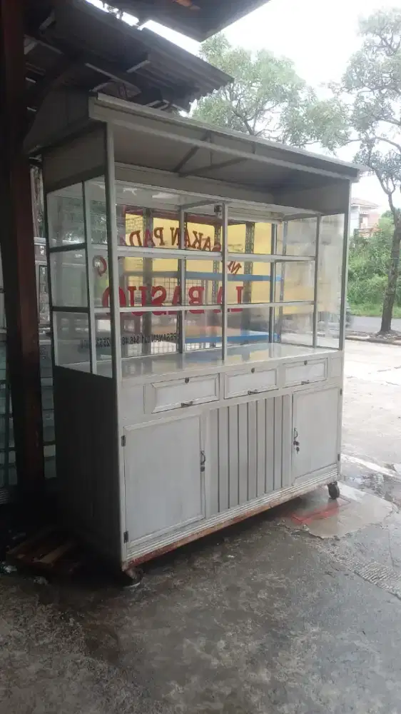 Etalase Gerobak besar mulus