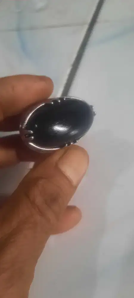 Batu cincin black opal banten natural