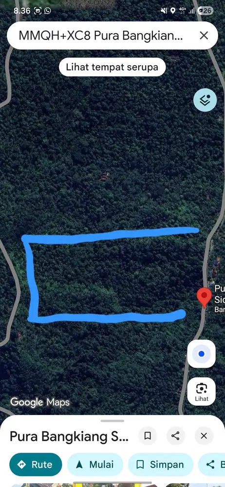 Dengan luas 50 are, butuh uang cepat