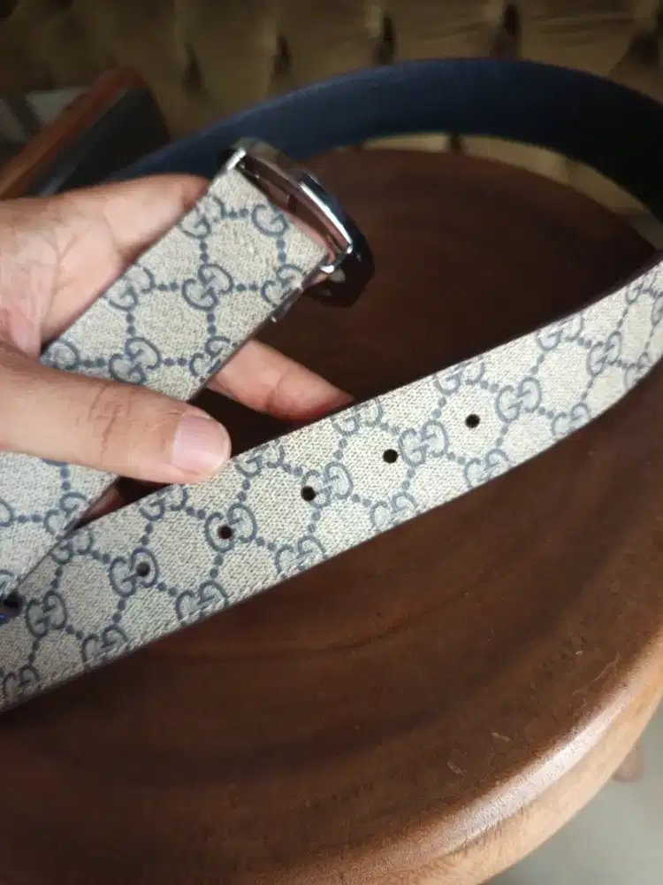 Ikat pinggang gucci GG supreme original