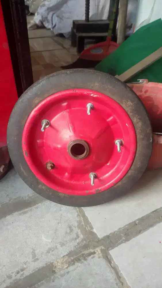 RODA GEROBAK ANGKONG DORONG 12 INCH BAN MATI