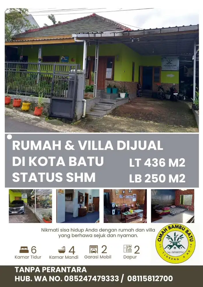 DIJUAL Rumah + Villa Sekaligus! Cocok Hunian & Investasi Menguntungkan