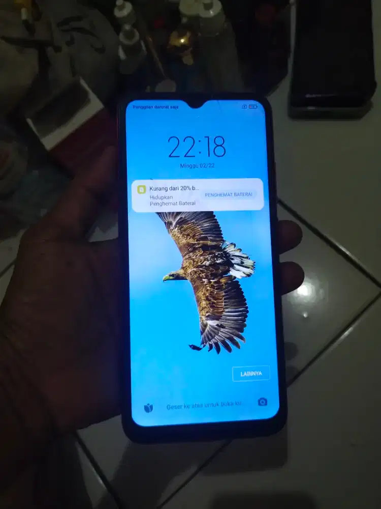 Redmi 9c  5/64  minus retak tp ga ngaruh sentuhan normal nokendala