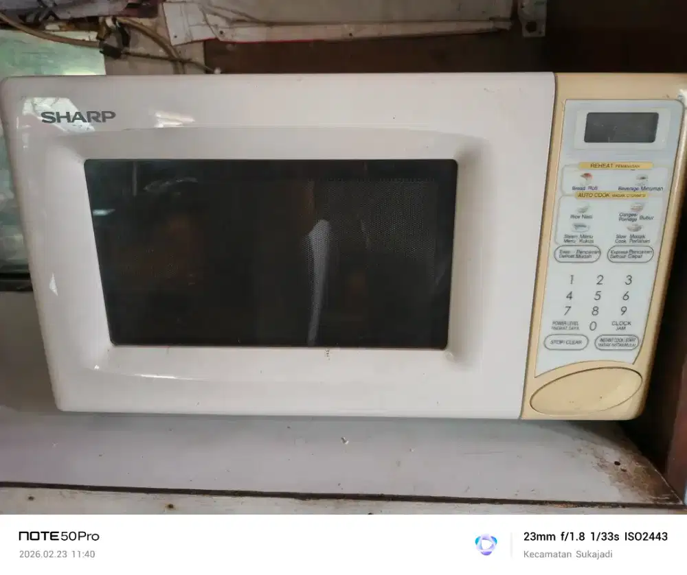 Microwave Sharp minus ga panas